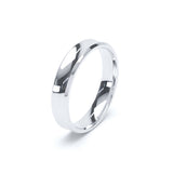 Concave Profile Plain Wedding Rings