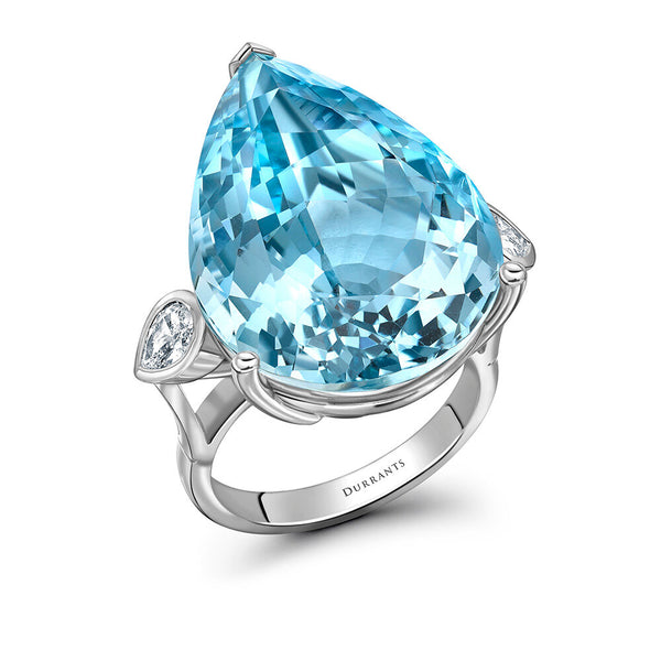 Aquamarine Three Stone