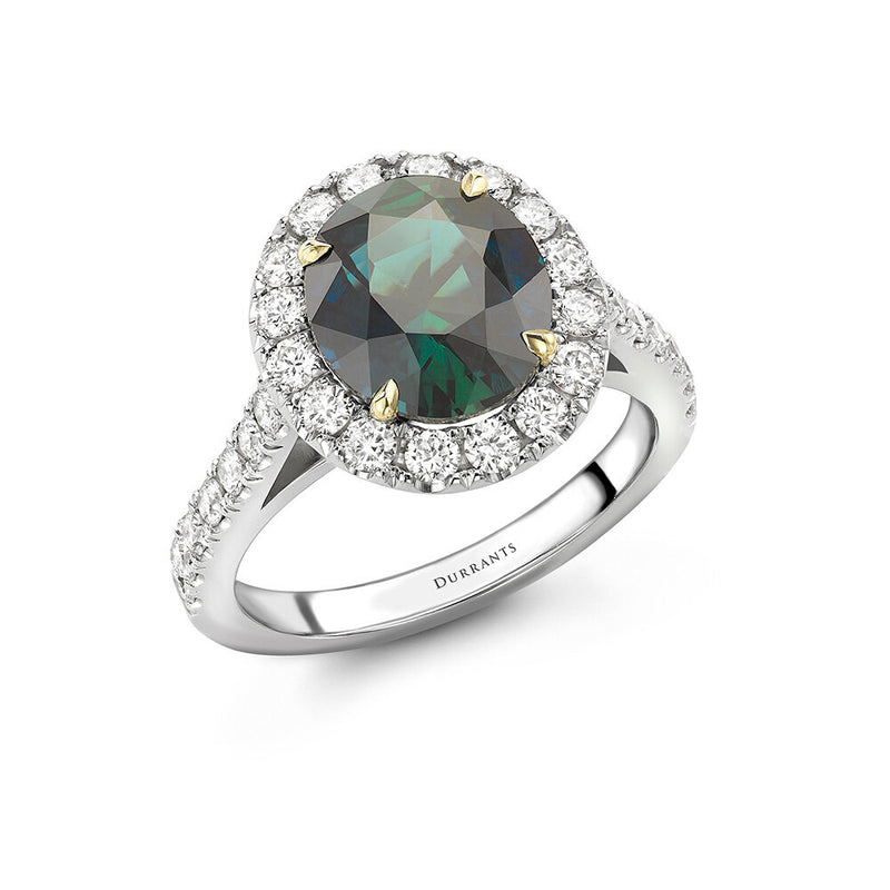 Teal Sapphire Halo