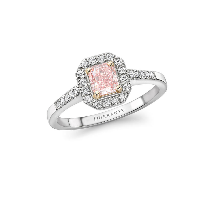Pink diamond halo