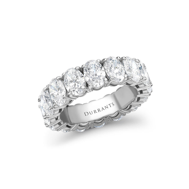 18ct gold and pave set diamond eternity ring - bespoke, handmade in UK -  Sue Lane