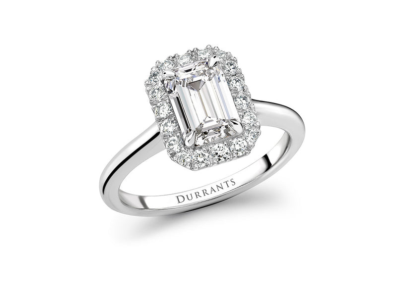 Emerald Cut Halo